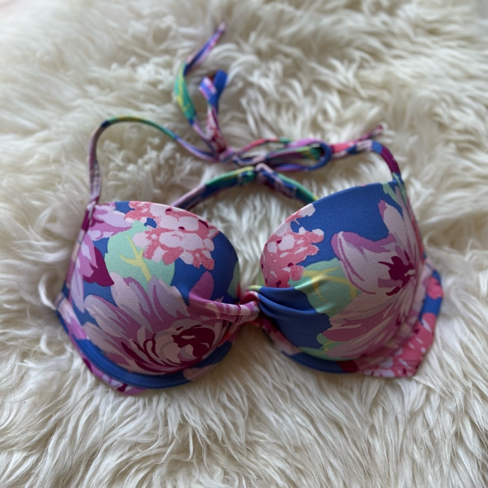 Aerie Floral Bikini Top